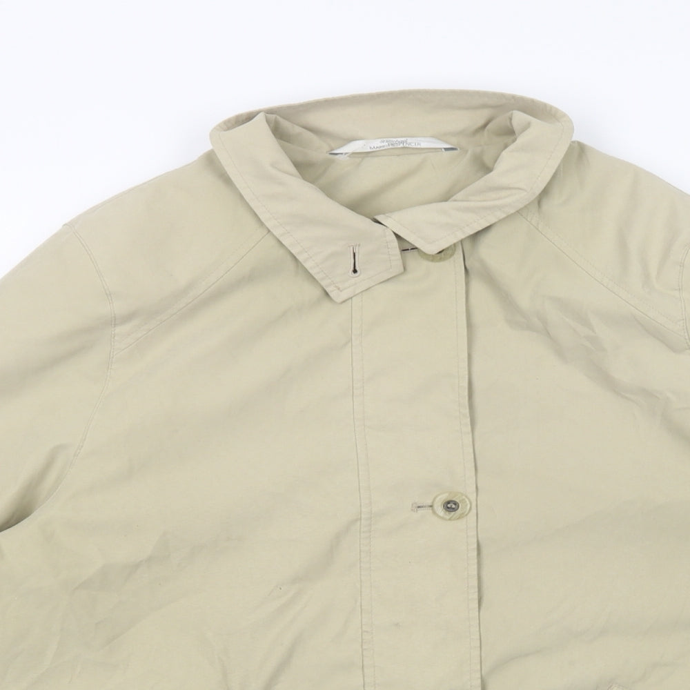 Womens UK Size 12 Marks and Spencer Beige Parka Coat