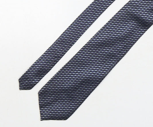 Marks and Spencer Mens Multicoloured Geometric Silk Pointed Tie One Size