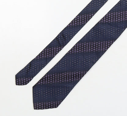Autograph Mens Multicoloured Geometric Silk Pointed Tie One Size