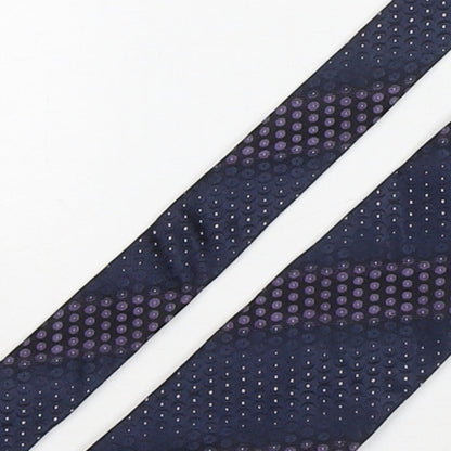Autograph Mens Multicoloured Geometric Silk Pointed Tie One Size