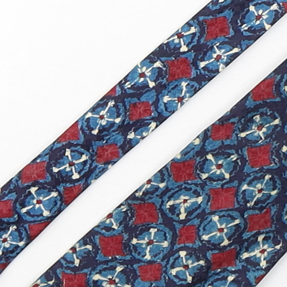Marks and Spencer Mens Multicoloured Geometric Silk Pointed Tie One Size
