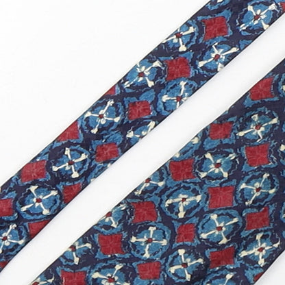 Marks and Spencer Mens Multicoloured Geometric Silk Pointed Tie One Size