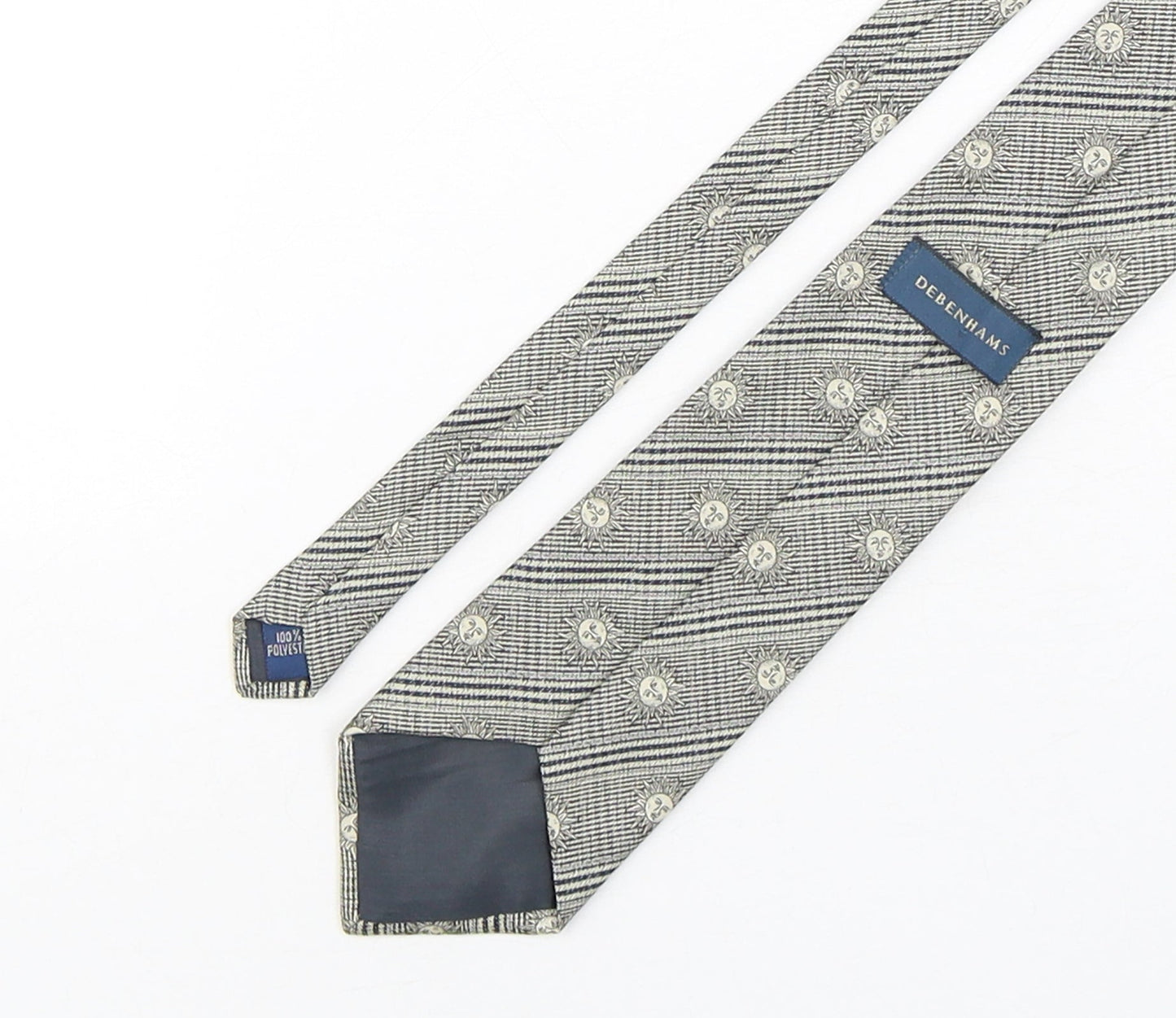Mens Debenhams Multicoloured Geometric  Pointed Tie