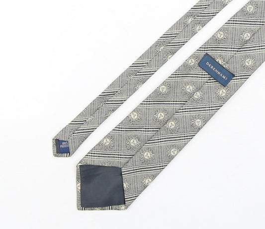 Mens Debenhams Multicoloured Geometric  Pointed Tie