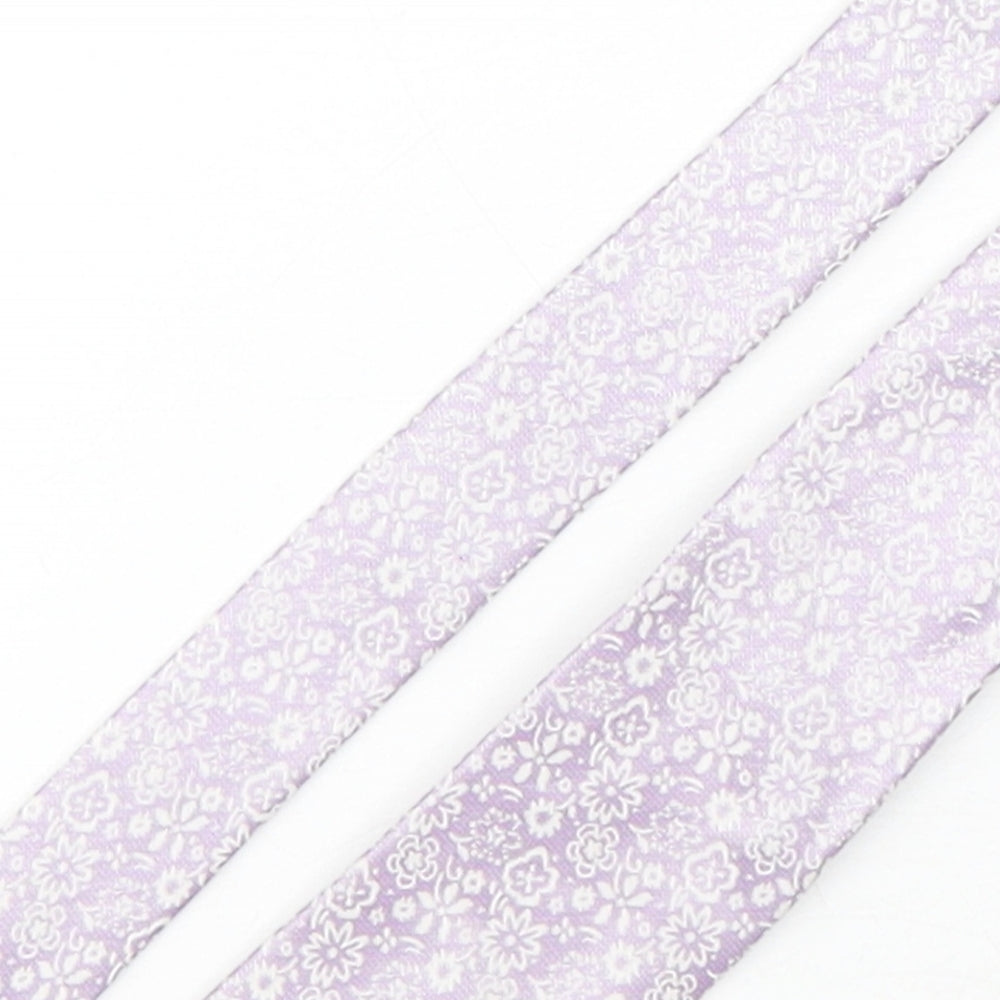 Greenwoods Mens Multicoloured Floral Silk Pointed Tie One Size