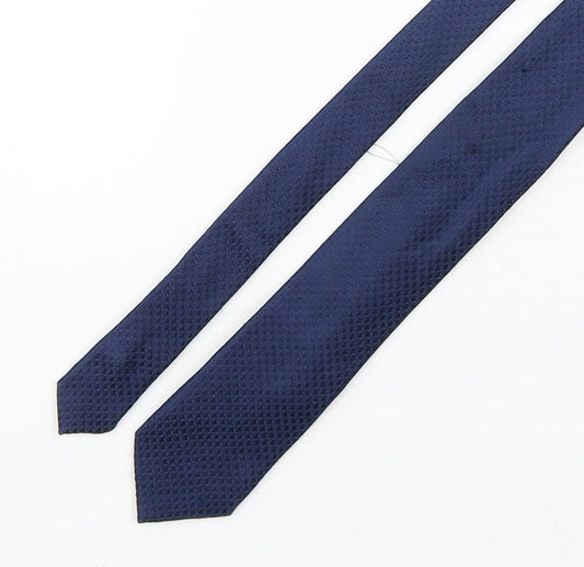 Hammond & CO Mens Blue Grenadine Silk Pointed Tie One Size