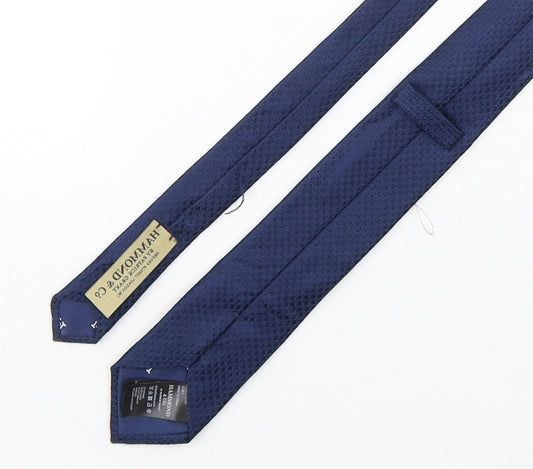 Hammond & CO Mens Blue Grenadine Silk Pointed Tie One Size