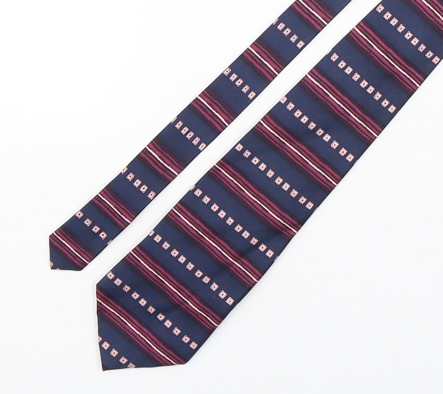 Mens Copperstone Multicoloured Geometric  Pointed Tie