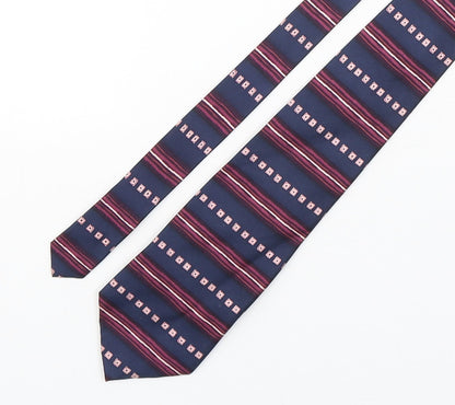 Mens Copperstone Multicoloured Geometric  Pointed Tie