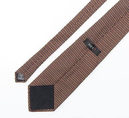 NEXT Mens Multicoloured Geometric Silk Pointed Tie One Size