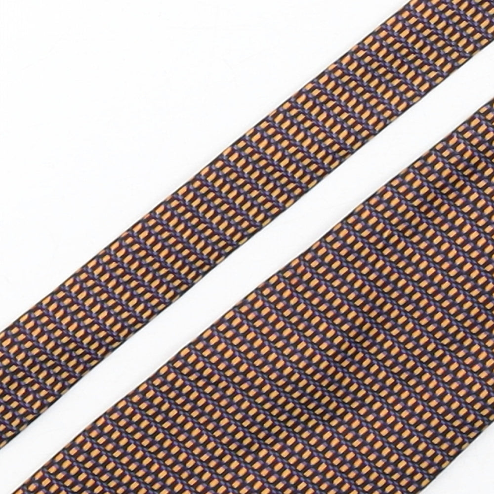 NEXT Mens Multicoloured Geometric Silk Pointed Tie One Size