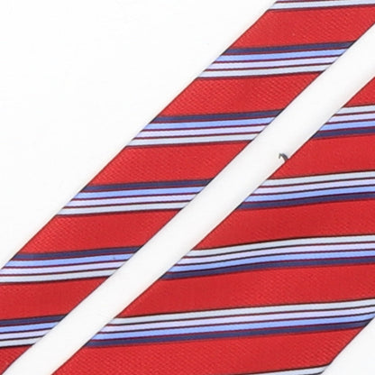 NEXT Mens Multicoloured Striped Polyester Pointed Tie One Size