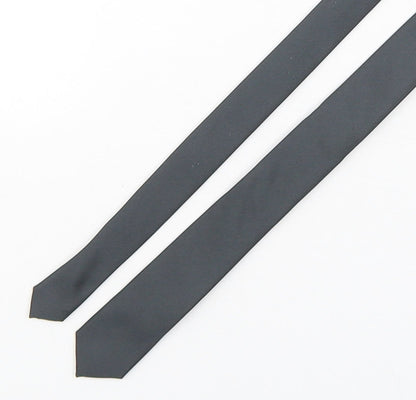 NEXT Mens Grey  Polyester Pointed Tie One Size