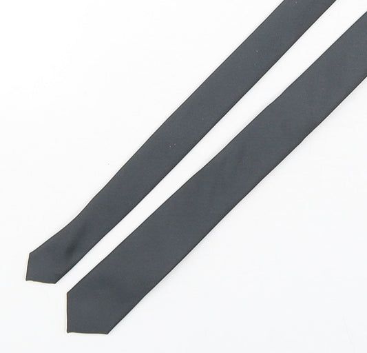 NEXT Mens Grey  Polyester Pointed Tie One Size