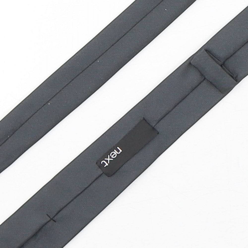 NEXT Mens Grey  Polyester Pointed Tie One Size