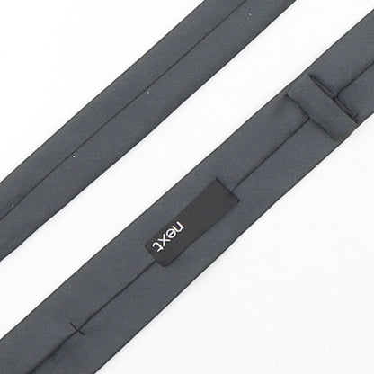 NEXT Mens Grey  Polyester Pointed Tie One Size