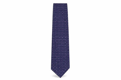 Front view of Marks & Spencer men’s purple geometric polyester pointed tie one size