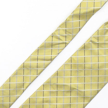 Marks and Spencer Mens Multicoloured Plaids & Checks Silk Pointed Tie One Size