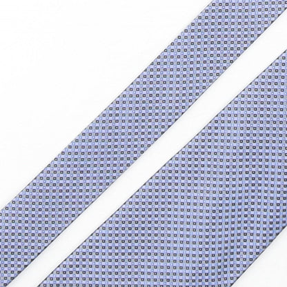 NEXT Mens Blue Geometric Polyester Pointed Tie One Size