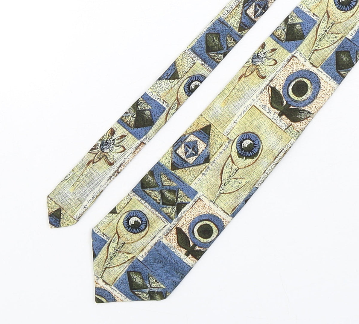 Additional front view of Marco Morelli men’s multicoloured floral polyester pointed tie one size