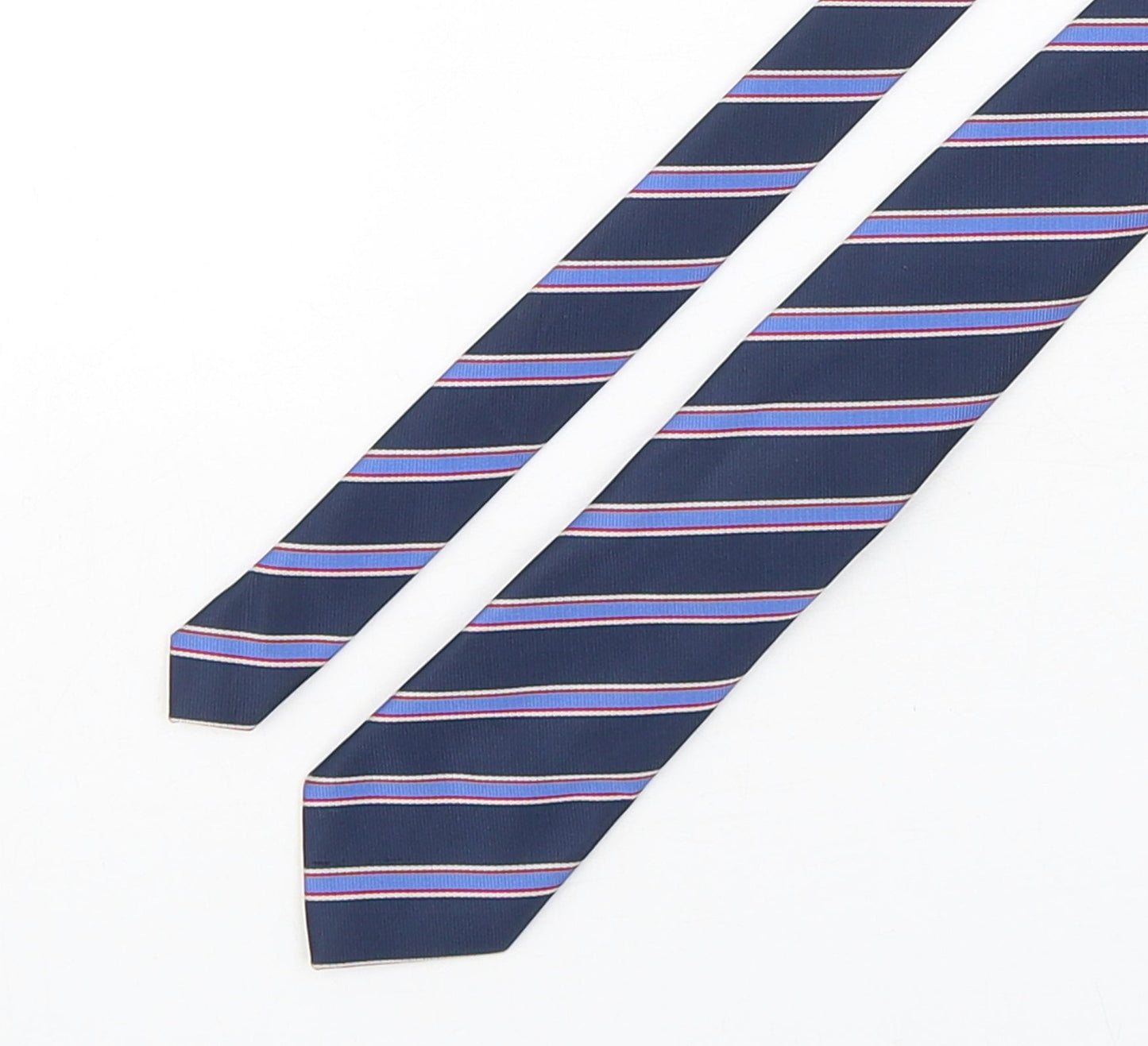 Mens Greenwoods Multicoloured Striped  Pointed Tie