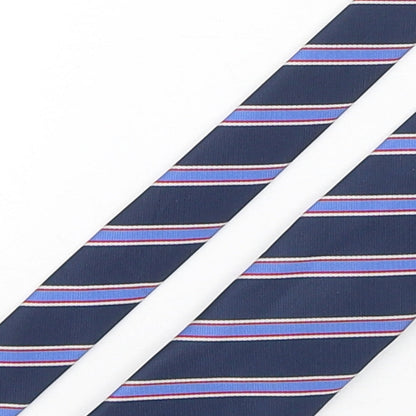 Mens Greenwoods Multicoloured Striped  Pointed Tie