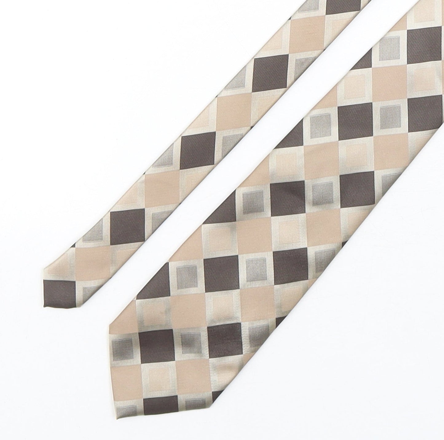 Mens Greenwoods Multicoloured Plaids & Checks  Pointed Tie