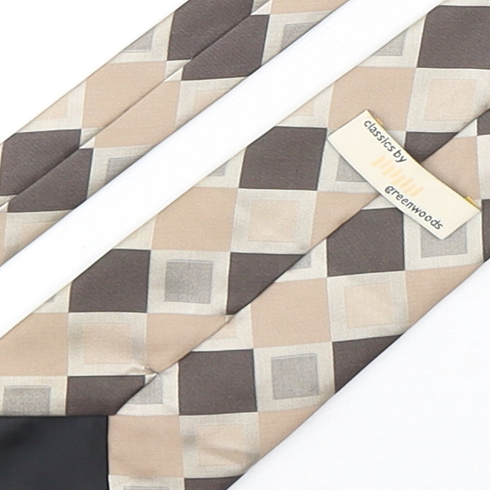 Mens Greenwoods Multicoloured Plaids & Checks  Pointed Tie