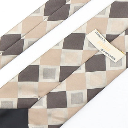 Mens Greenwoods Multicoloured Plaids & Checks  Pointed Tie