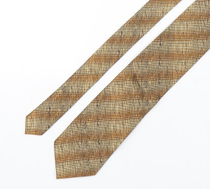 Kensinton Mens Bronze Striped Silk Pointed Tie One Size