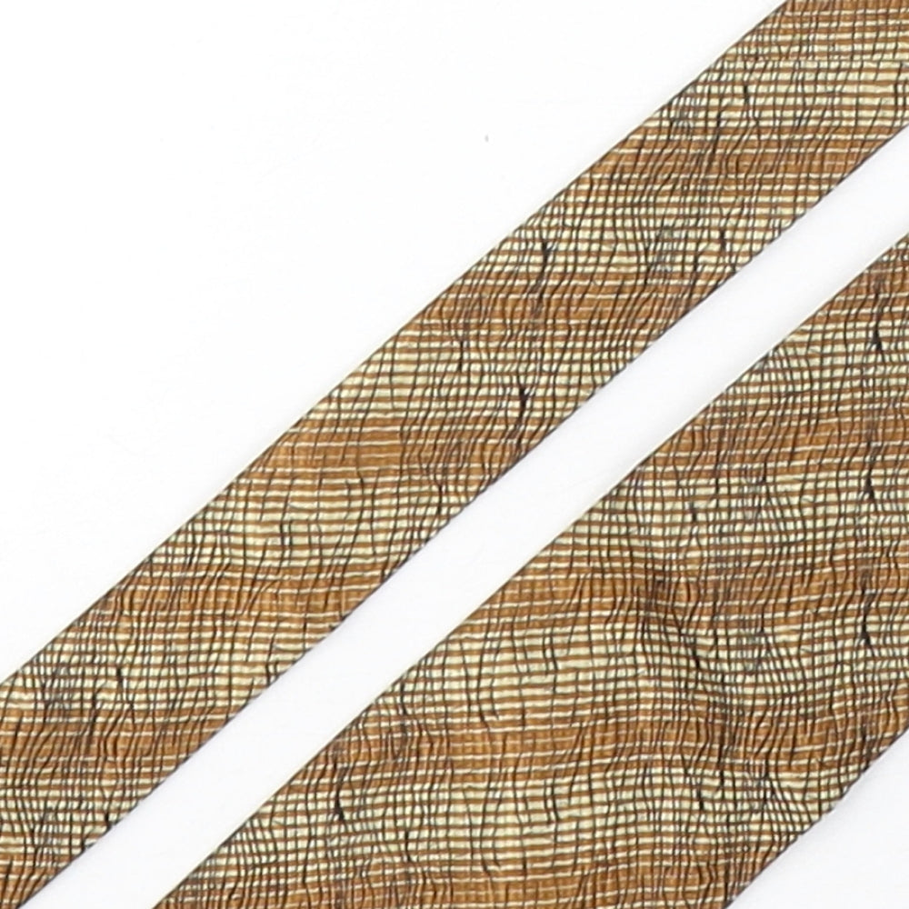 Kensinton Mens Bronze Striped Silk Pointed Tie One Size