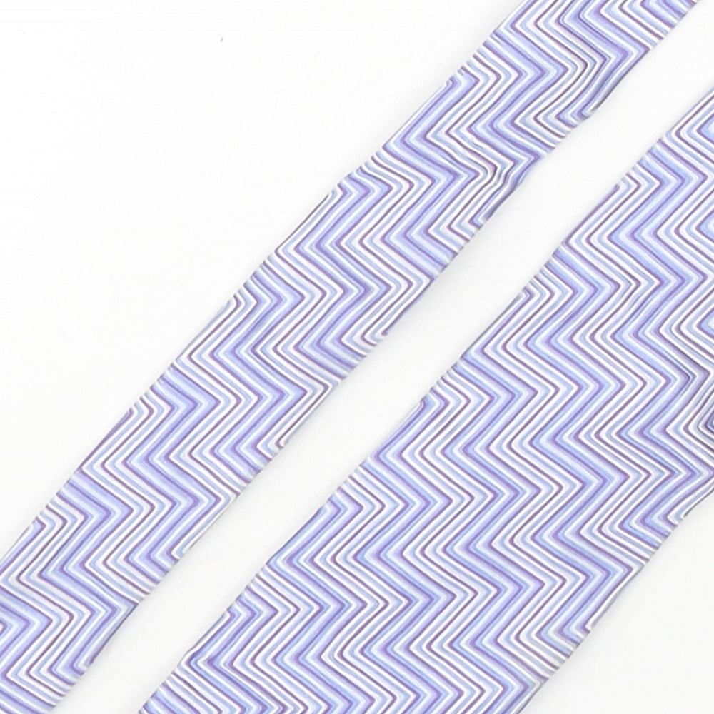 Roderick Charles Mens Multicoloured Geometric Silk Pointed Tie One Size