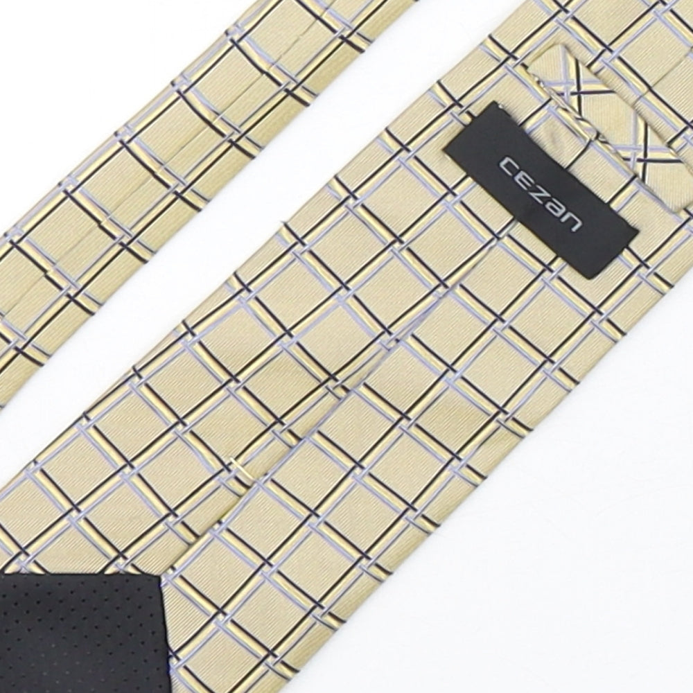 Mens Cezan Multicoloured Plaids & Checks  Pointed Tie