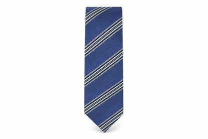 Mens Slaters Blue Striped  Pointed Tie