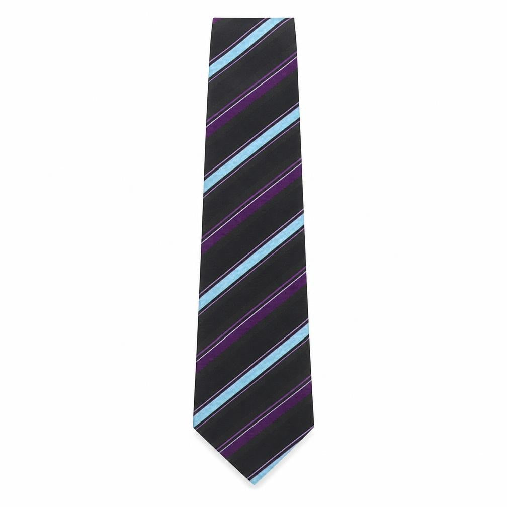 Mens Vintage Multicoloured Striped  Pointed Tie