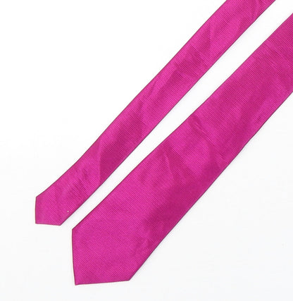 Savoy Taylors Guild Mens Pink Striped Silk Pointed Tie One Size