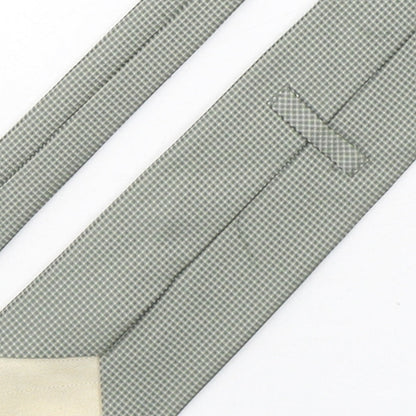 Marks and Spencer Mens Green Geometric Silk Pointed Tie One Size