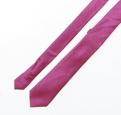 NEXT Mens Purple  Silk Pointed Tie One Size