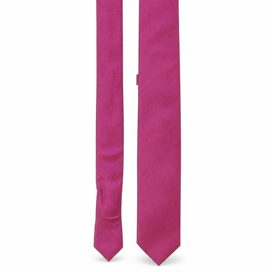 Front view of Next men’s purple silk pointed tie one size