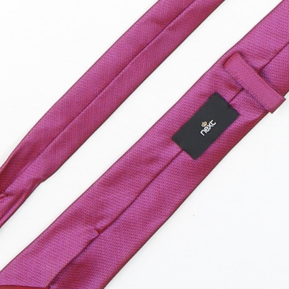 NEXT Mens Purple  Silk Pointed Tie One Size