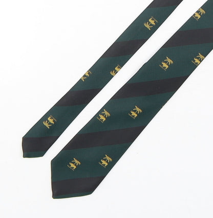Wing Wai Company Mens Multicoloured Striped Polyester Pointed Tie One Size