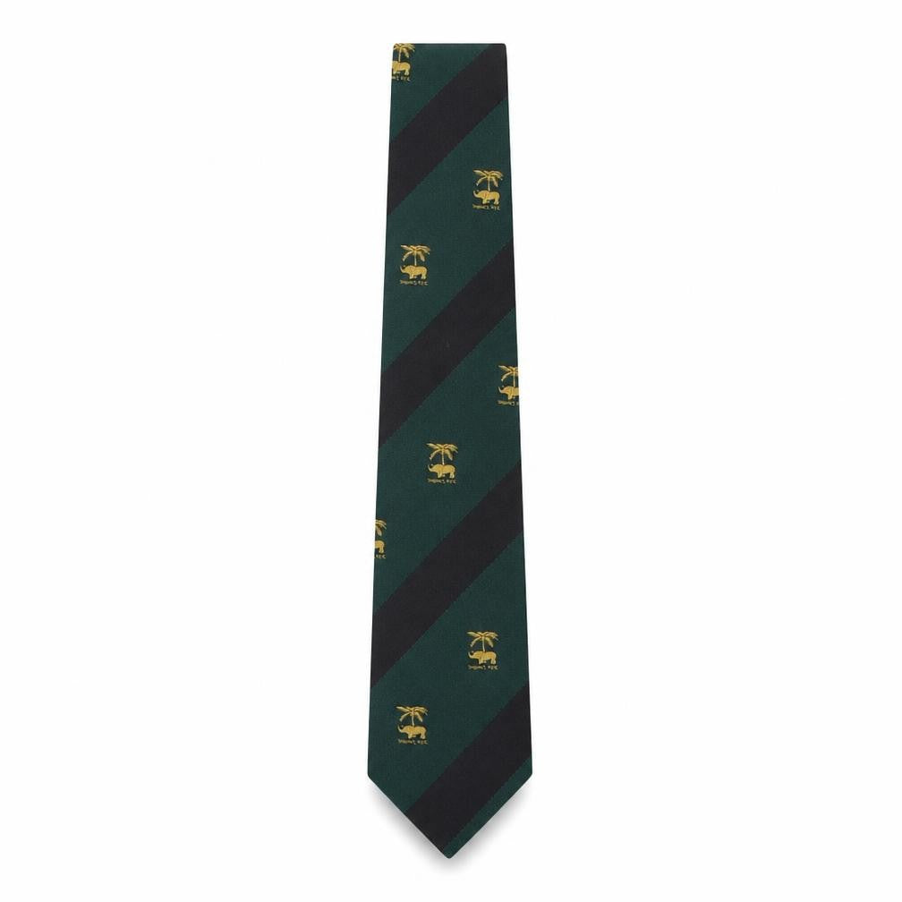 Front view of Wing Wai Company men’s multicoloured striped polyester pointed tie one size