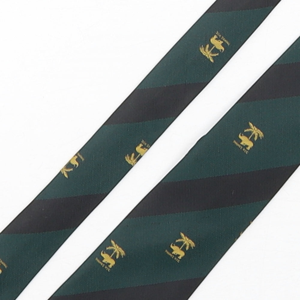 Wing Wai Company Mens Multicoloured Striped Polyester Pointed Tie One Size