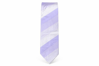 Mens Soprano Purple Striped  Pointed Tie