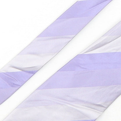 Soprano Mens Purple Striped Silk Pointed Tie One Size