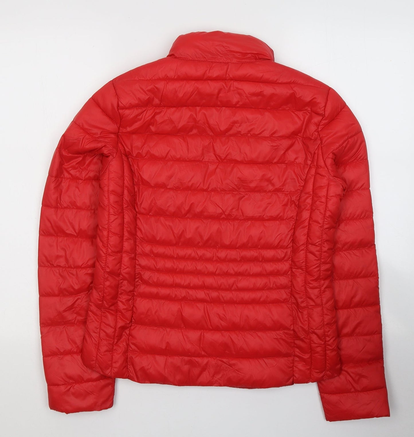 Primark Womens Red   Puffer Jacket Jacket Size 6  Zip