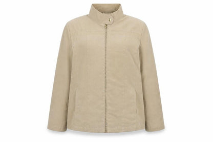 EWM Womens Beige   Jacket Coat Size 16  Zip