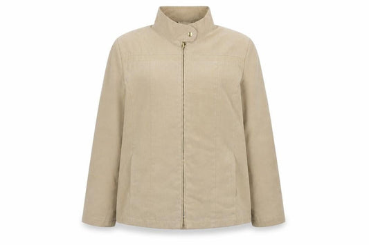 EWM Womens Beige   Jacket Coat Size 16  Zip