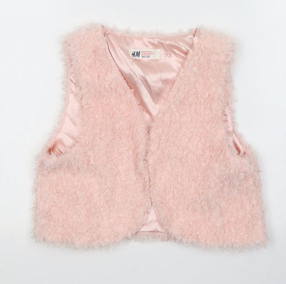 H&M Girls Pink   Jacket Coat Size 11-12 Years
