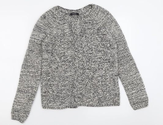 Autograph Womens Beige Crew Neck  Cotton Pullover Jumper Size 8